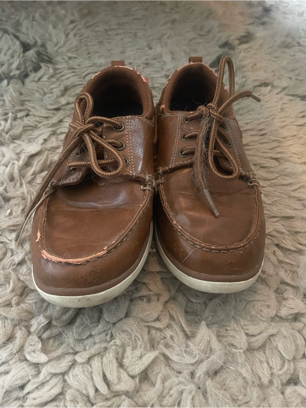 American Eagle Boys’ Brown Casual Boat Shoes size 1